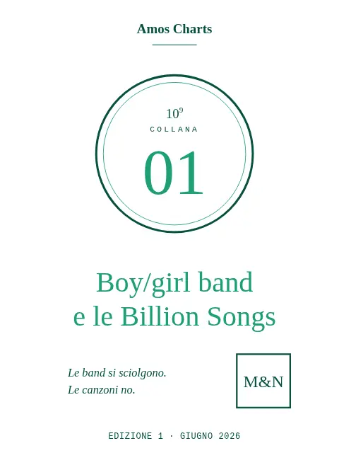 Copertina di 10⁹ n°01 — Boy/girl band e le Billion Songs